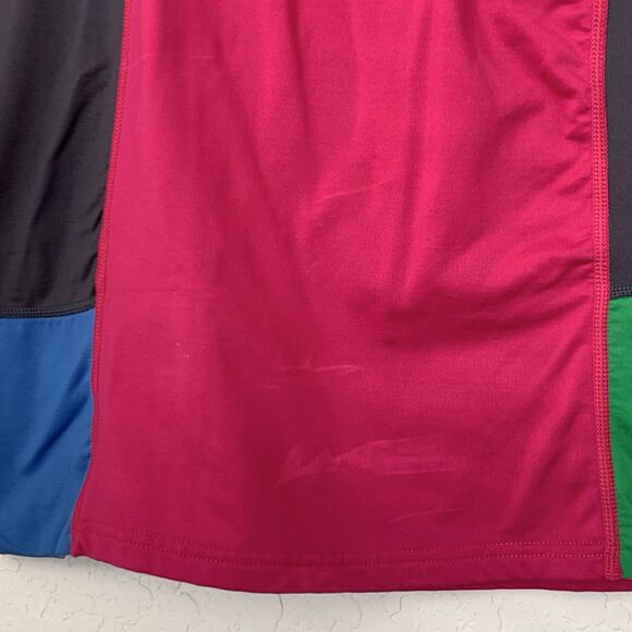 Title Nine Gidget Dress Size M Pink Colorblock Stretch Athletic Active Golf Bike - Picture 7 of 10